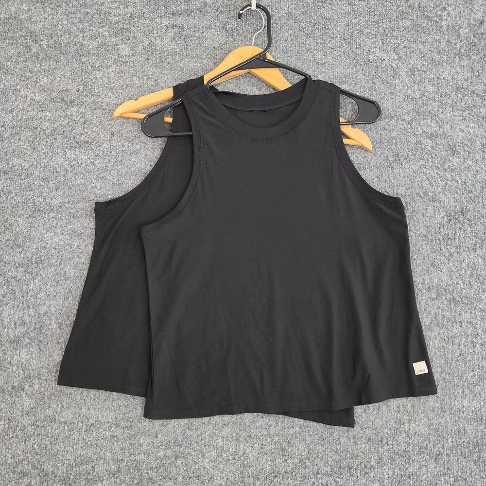 Vuori Top Womens Small Energy Top in Black Crew Neck Tank Bundle of 2
